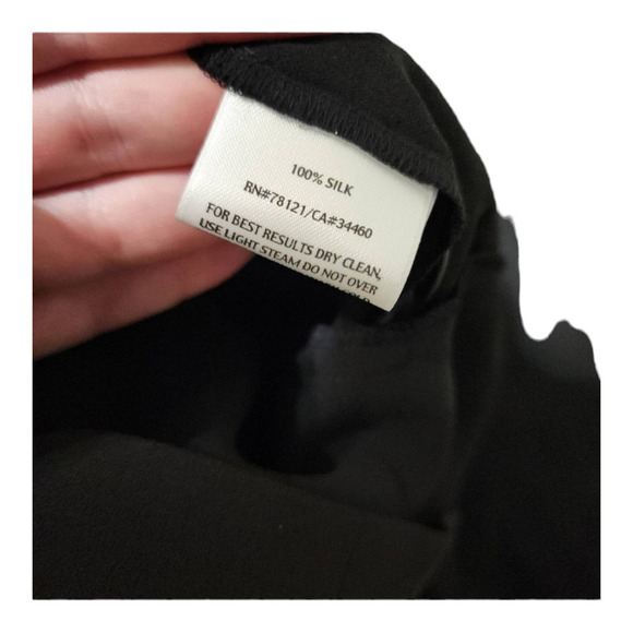 Eileen Fisher cropped zip up wide leg silk pants size medium - Picture 6 of 10